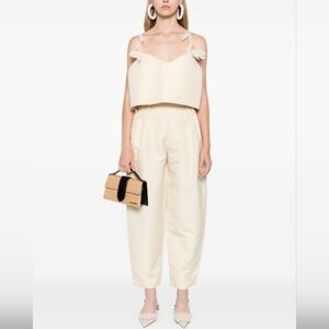 ELLA BLUE NOLA CREAM TROUSERS SIZE MEDIUM & LARGE NWT